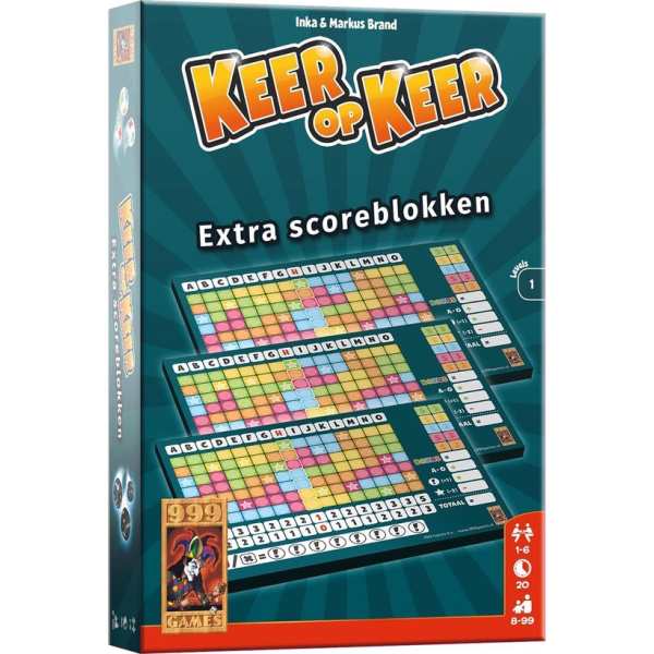 Keer op keer scoreblokken 3 st. level 1